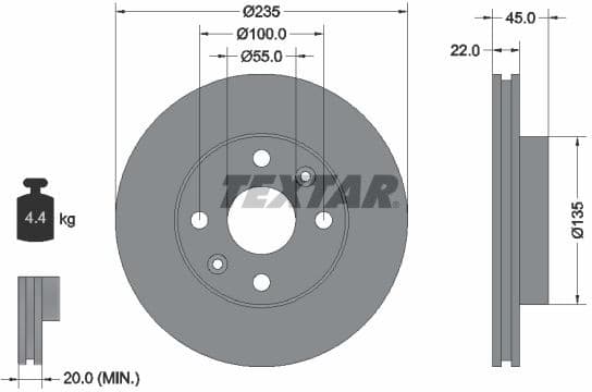 Brake Disc 92134200
