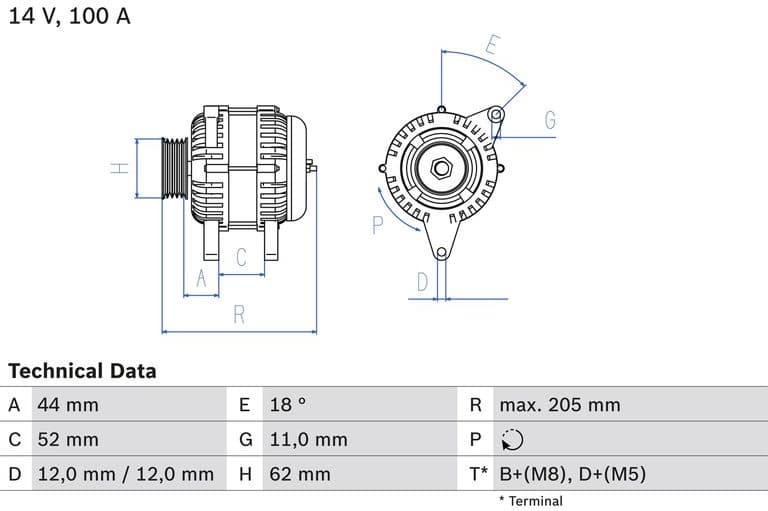 Alternator 0986049231 - image 2