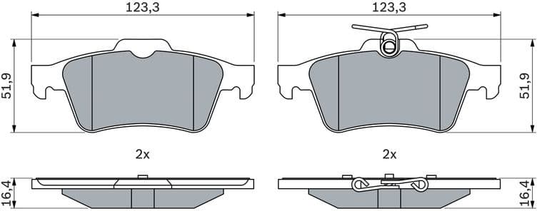 Brake Pad Set, disc brake 0 986 424 999 - image 6