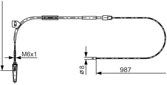 Cable Pull, parking brake 1 987 477 962 - image 2