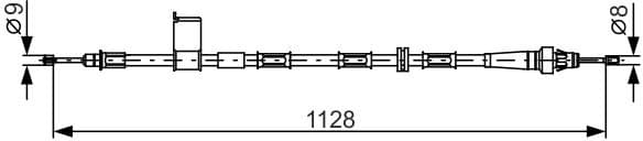Cable Pull, parking brake 1 987 482 363 - image 2