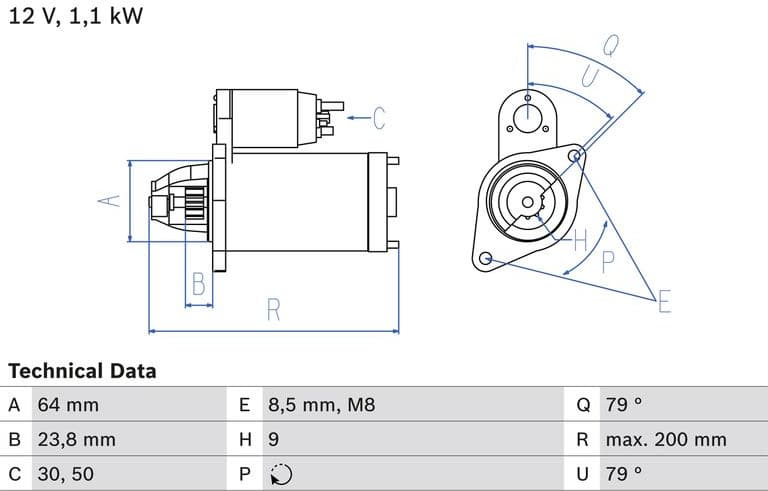 Starter 0986021240 - image 2