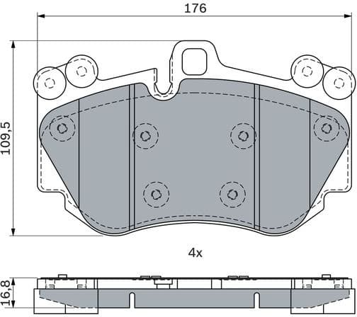 Brake Pad Set, disc brake 0 986 424 073 - image 2