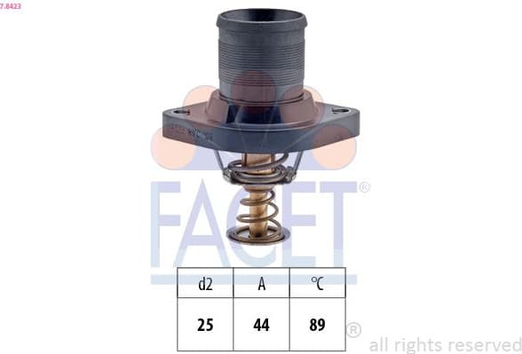 Thermostat, coolant Made in Italy - OE Equivalent 7.8423