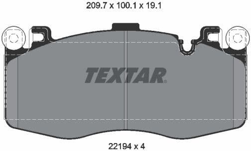 Brake Pad Set, disc brake Q+ 2219401