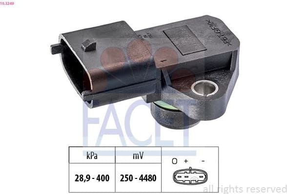 Air Pressure Sensor, altitude adaption Made in Italy - OE Equivalent 10.3249