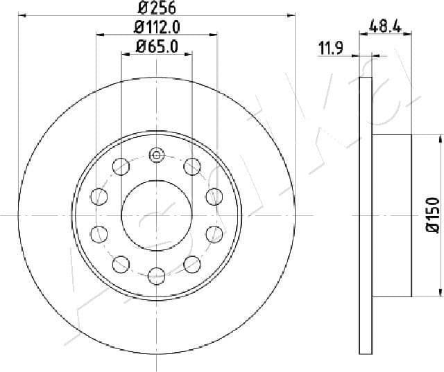 Brake Disc 61-00-0928 - image 2