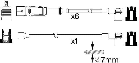 Ignition Cable Kit 0986356336 - image 10
