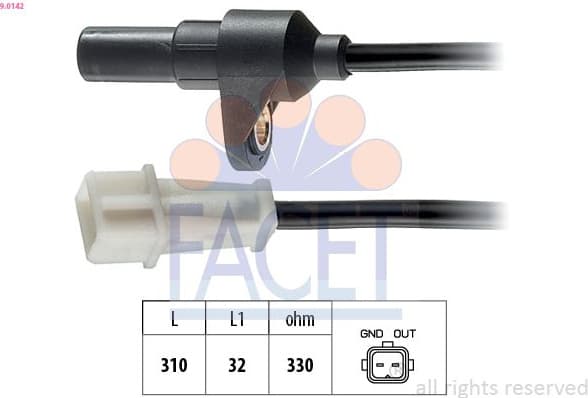 Sensor, crankshaft pulse Made in Italy - OE Equivalent 9.0142
