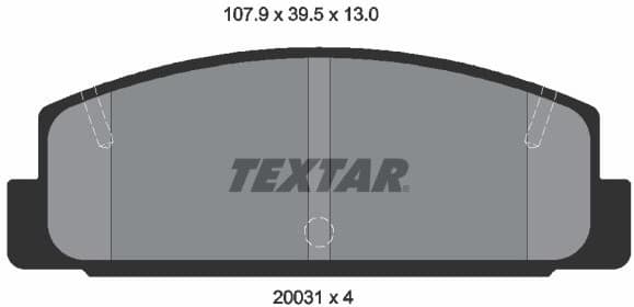 Brake Pad Set, disc brake 2003101