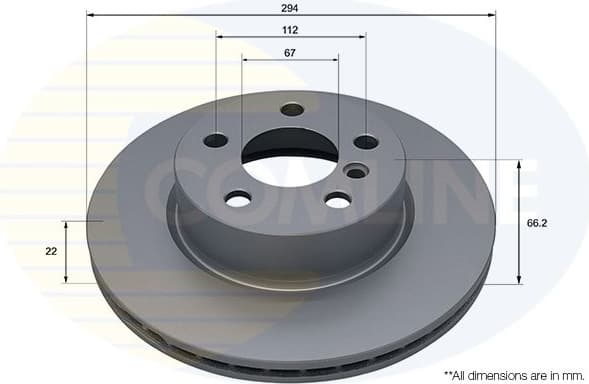 Brake Disc COATED ADC5107V