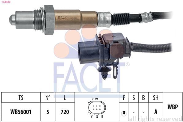 Oxygen Sensor Made in Italy - OE Equivalent 10.8420
