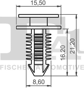 Clip, trim/protection strip 33-10036.5 - image 2