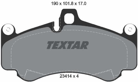 Brake Pad Set, disc brake 2341401
