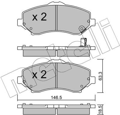 Brake Pad Set, disc brake 22-0862-1