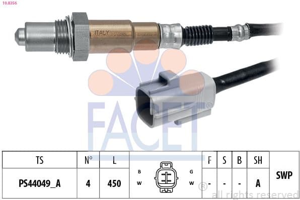 Oxygen Sensor Made in Italy - OE Equivalent 10.8356