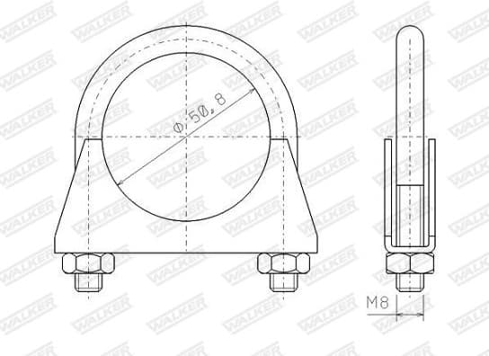 Clamping Piece, exhaust system 82309 - image 6