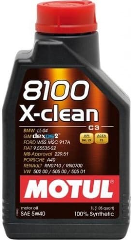 Oil variklinė MOTUL 8100 X-CLEAN 5W40 1L - MTL102786