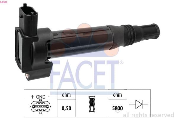 Ignition Coil OE Equivalent 9.6509