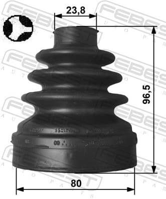 Bellow Kit, drive shaft 2515-C5X7 - image 2
