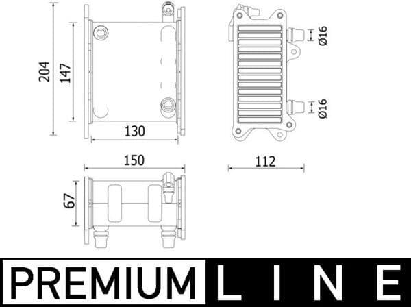Charge Air Cooler BEHR *** PREMIUM LINE *** CI 224 000P
