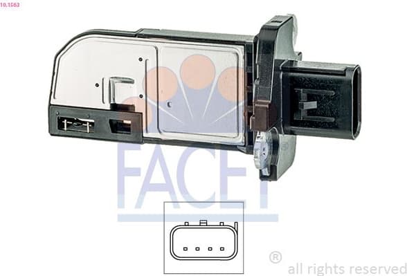 Mass Air Flow Sensor OE Equivalent 10.1563