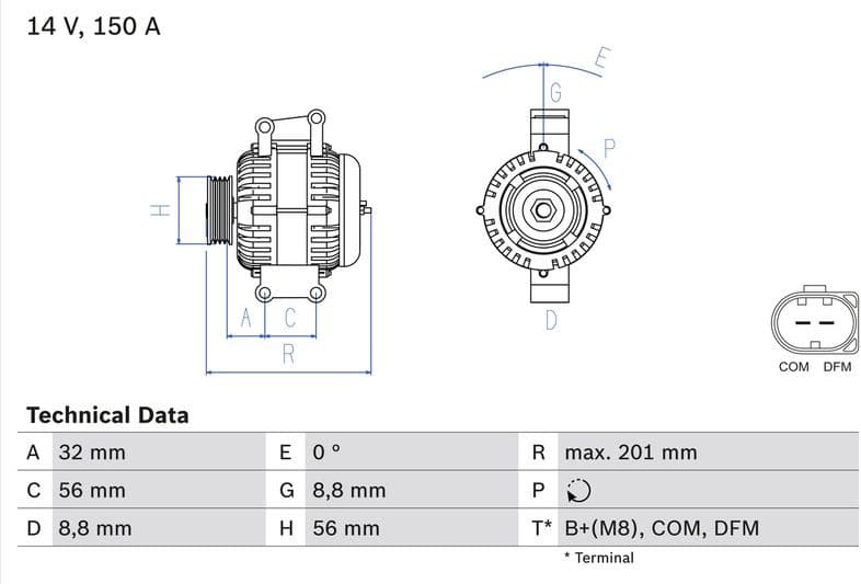 Alternator 0986046300 - image 3