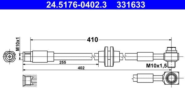 Brake Hose 24.5176-0402.3