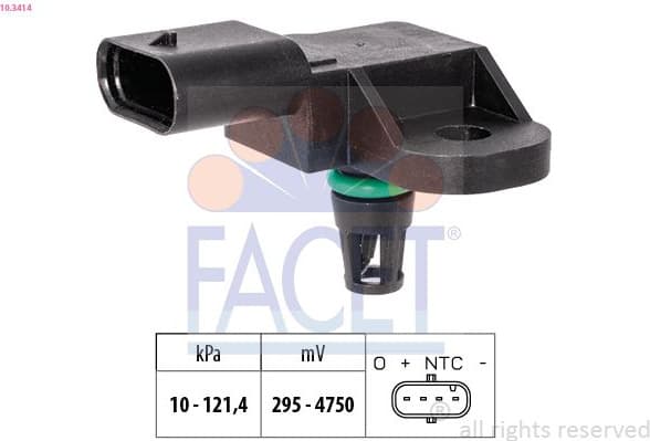 Air Pressure Sensor, altitude adaption Made in Italy - OE Equivalent 10.3414