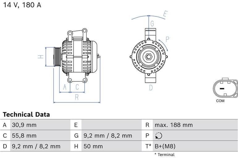Alternator 0986084980