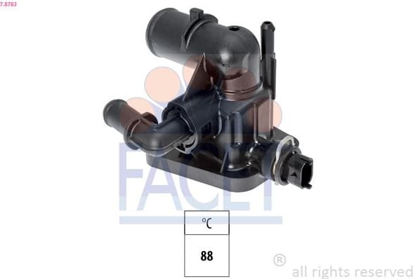 Thermostat, coolant Made in Italy - OE Equivalent 7.8783