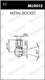 Gas Spring, boot/cargo area MONROE MaxLift ML5759 - image 8