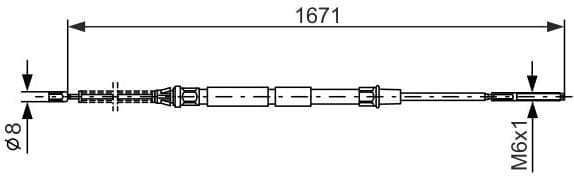 Cable Pull, parking brake 1 987 477 626 - image 6