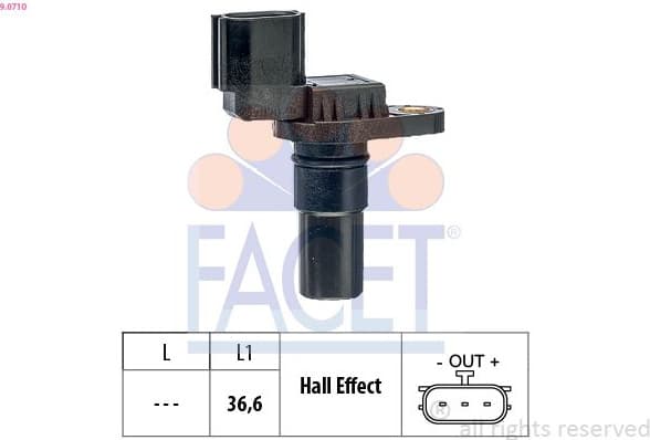 RPM Sensor, automatic transmission Made in Italy - OE Equivalent 9.0710