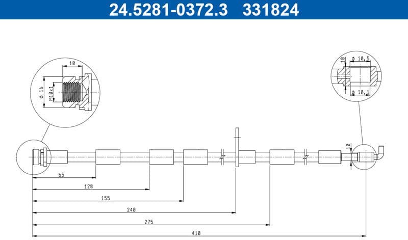 Brake Hose 24.5281-0372.3