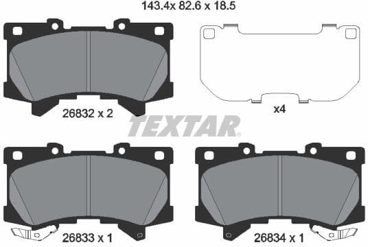 Brake Pad Set, disc brake 2683201