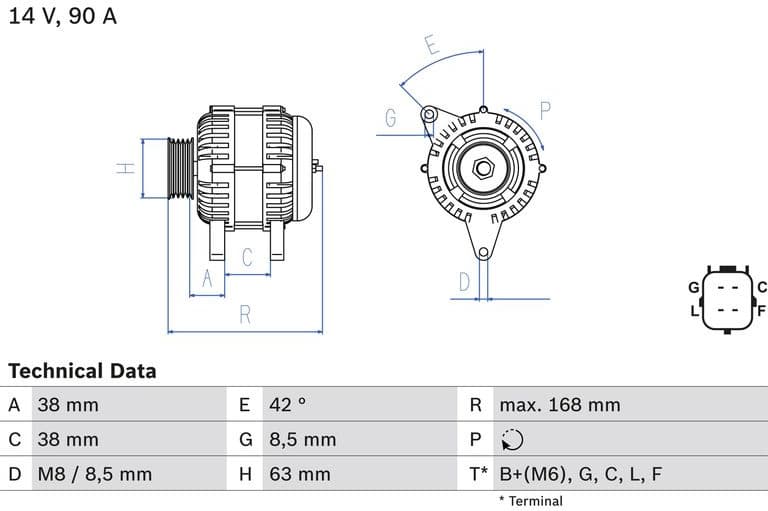 Alternator Eco 0986082790 - image 3