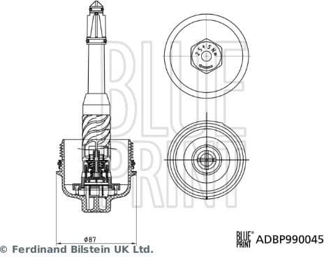 Cap, oil filter housing Blue Print Solution ADBP990045