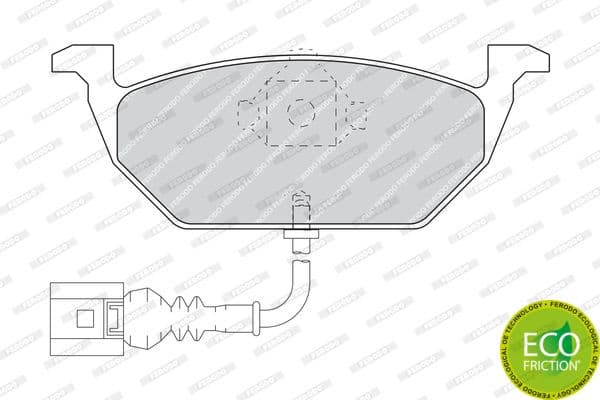 Brake pads front, Top Quality FDB1398 - image 2