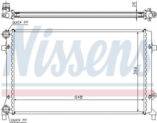 Radiator, engine cooling ** FIRST FIT ** 65277A