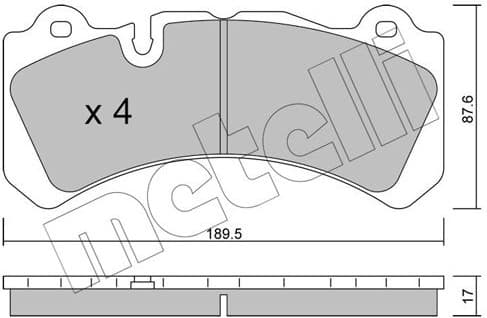 Brake Pad Set, disc brake 22-1328-0