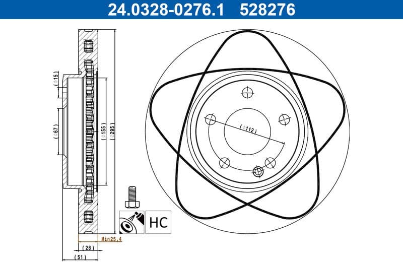 Brake Disc PowerDisc 24.0328-0276.1