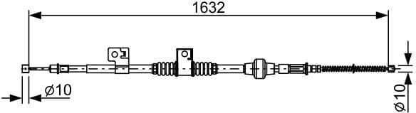 Cable Pull, parking brake 1 987 482 519 - image 2