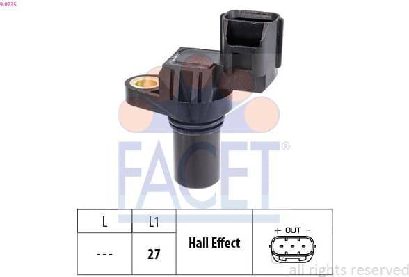 RPM Sensor, automatic transmission Made in Italy - OE Equivalent 9.0735