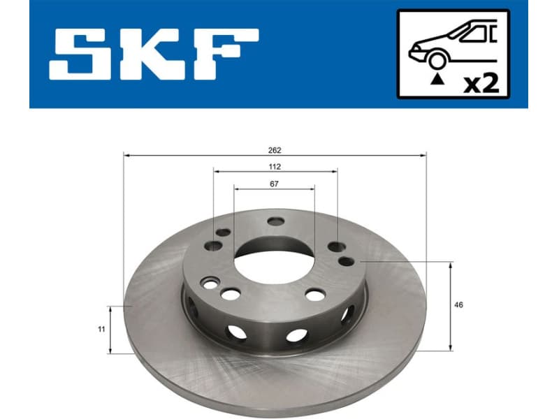 Brake Disc VKBD80363S2 - image 2