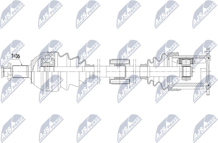 Drive Shaft NPW-VW-230