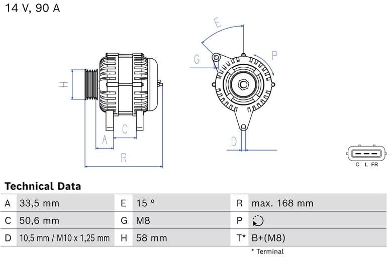 Alternator 0986084970