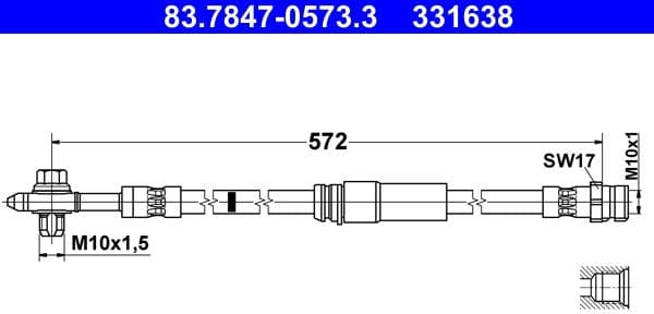 Brake Hose 83.7847-0573.3