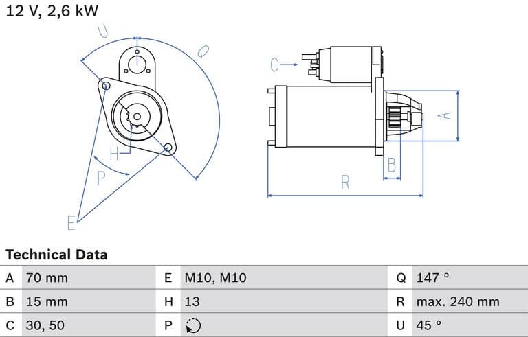 Starter 0986024530 - image 2