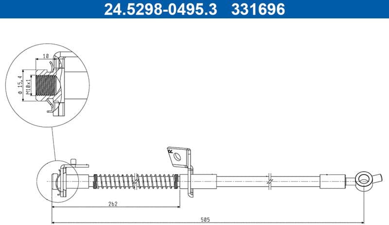 Brake Hose 24.5298-0495.3